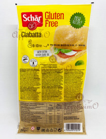 Хліб італійский Чіабата Ciabatta 200г(*6) Shar Італія